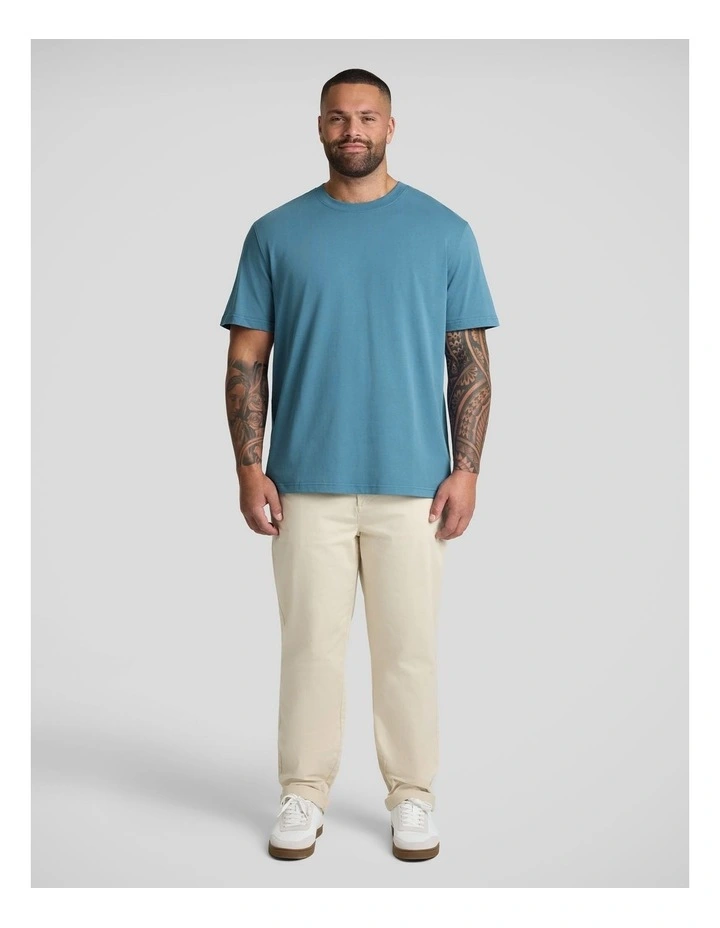 Classic Heavy Weight Tee in Airforce Blue image 4