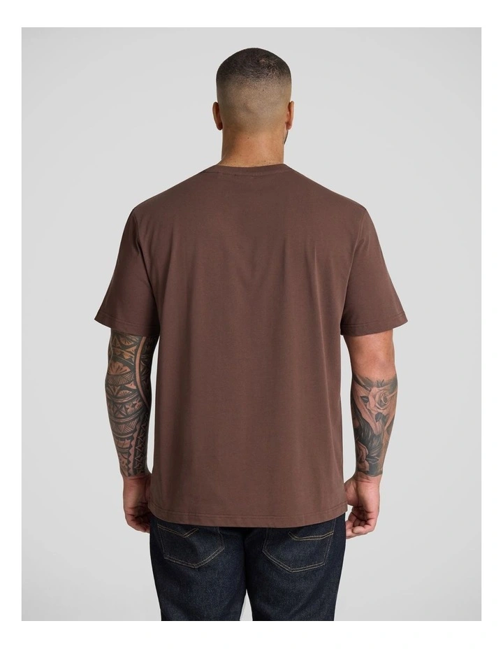 Classic Heavy Weight Tee in Brown image 2