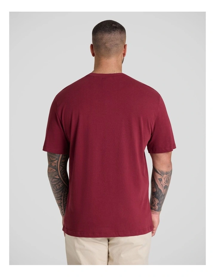 Classic Heavy Weight Tee in Garnet image 2