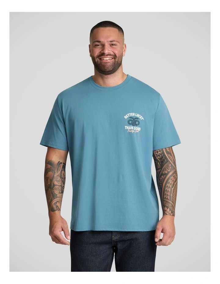 Better Crew Neck Tee in Blue image 2