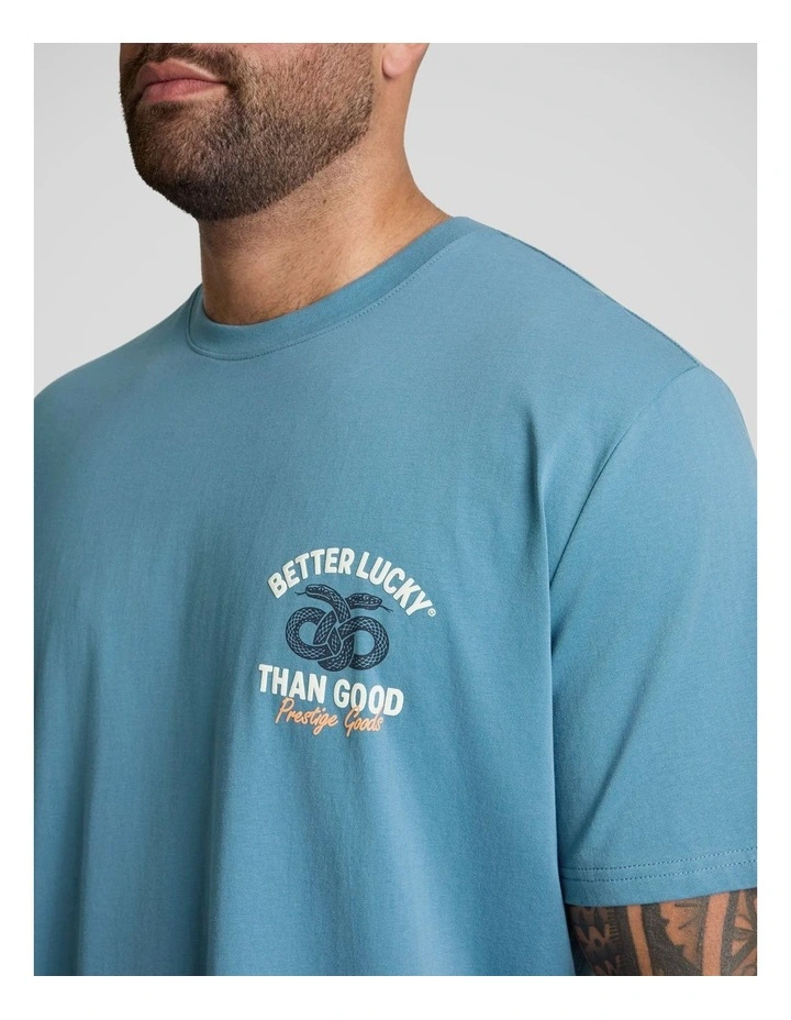 Better Crew Neck Tee in Blue image 3