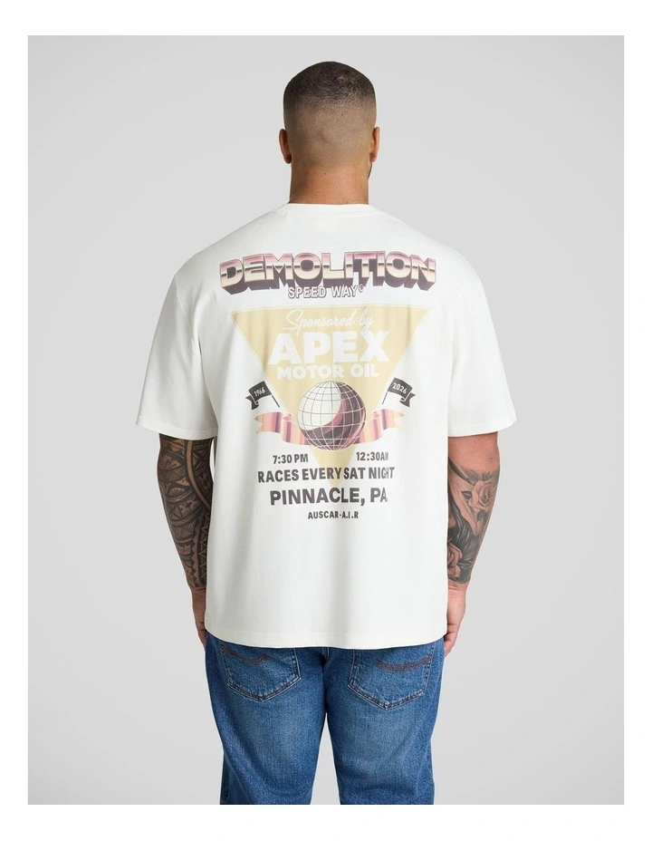 Demolition Relaxed Fit Tee in White image 1