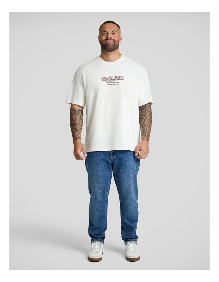 Demolition Relaxed Fit Tee in White image 4