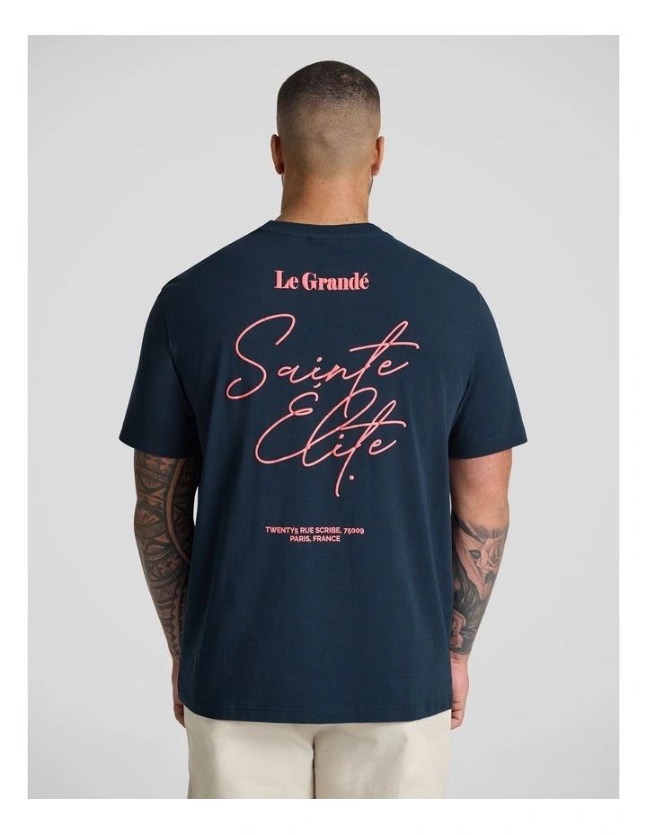 Elite Stretch Classic Tee in Navy image 1