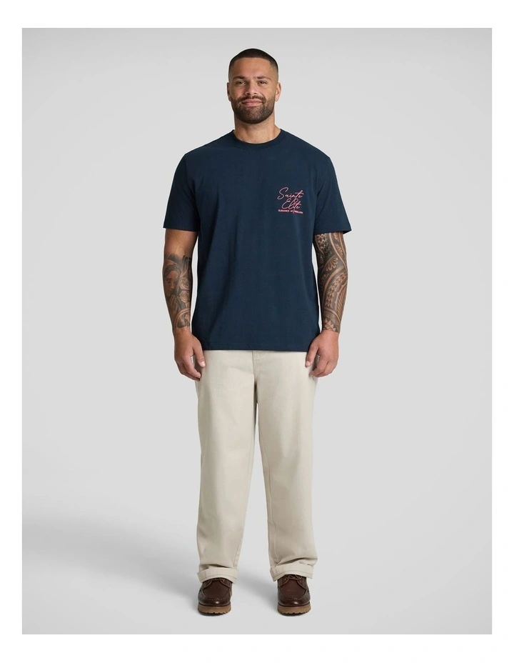 Elite Stretch Classic Tee in Navy image 4