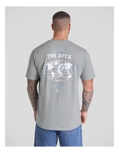 Hi Fidelty Longline Tee in Cool Grey