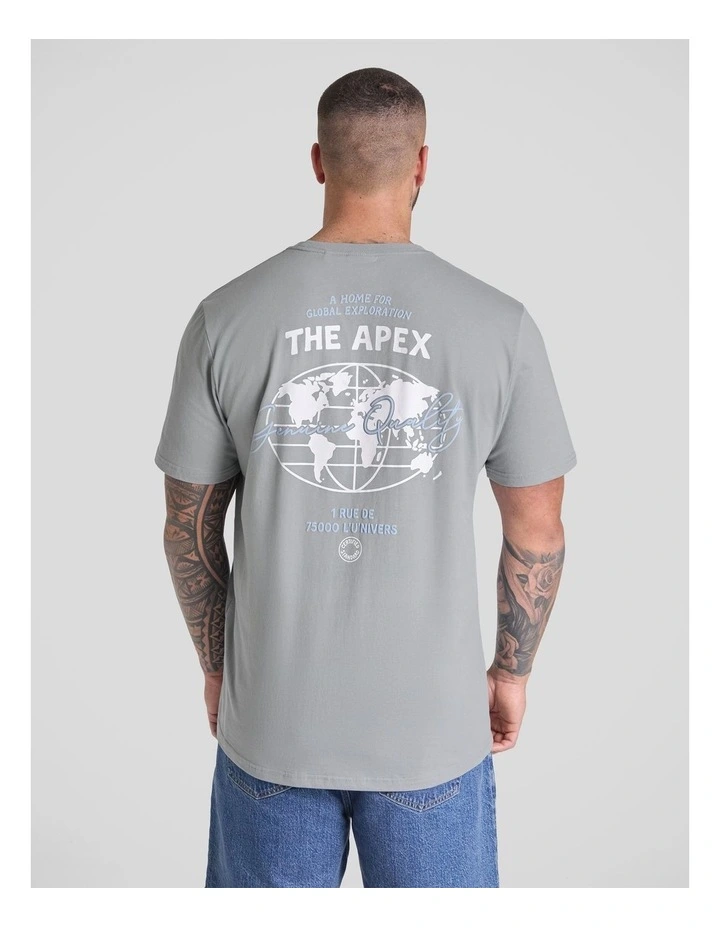 Hi Fidelty Longline Tee in Cool Grey image 1