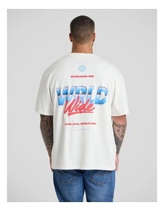 Local Relaxed Fit Tee in White