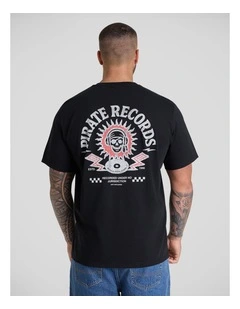 Pirate Crew Neck Tee in Black