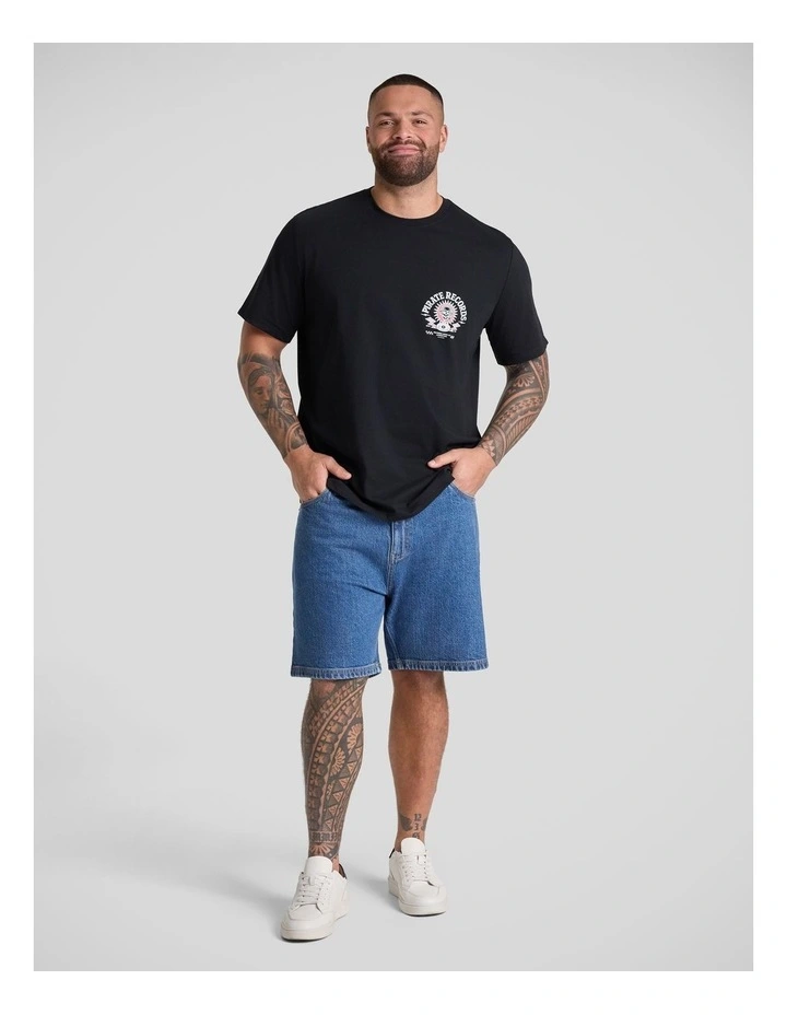Pirate Crew Neck Tee in Black image 4