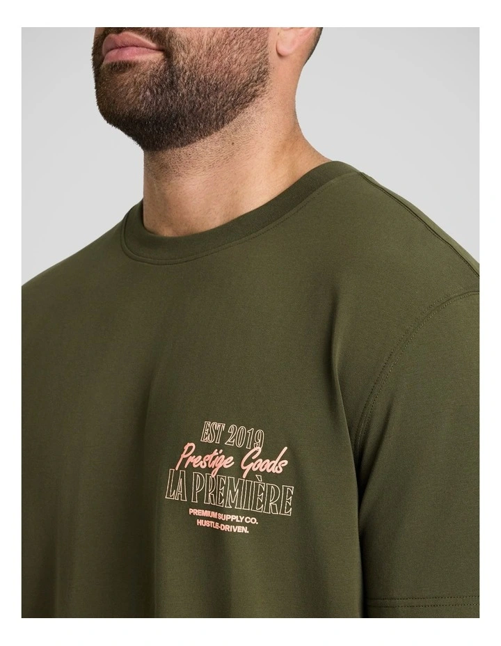 Prestige Stretch Classic Tee in Olive image 3