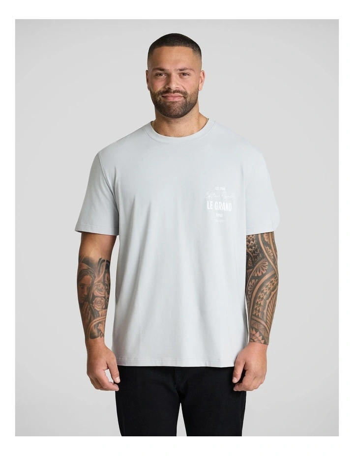 Royale Stretch Classic Tee in Cool Grey image 2