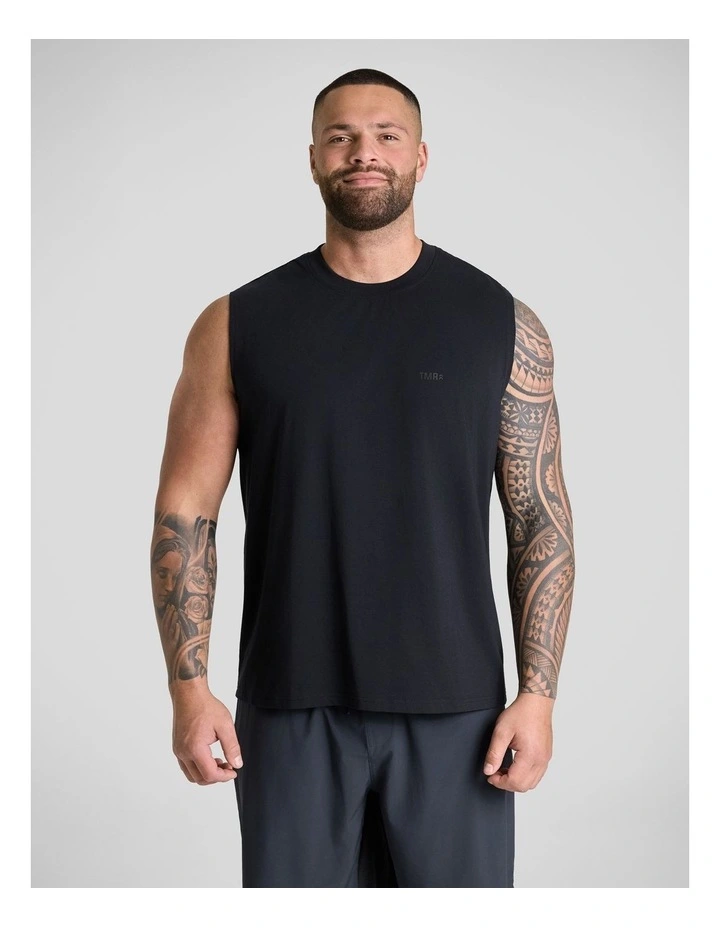 TMR Active Everyday Muscle Tee in Black image 1
