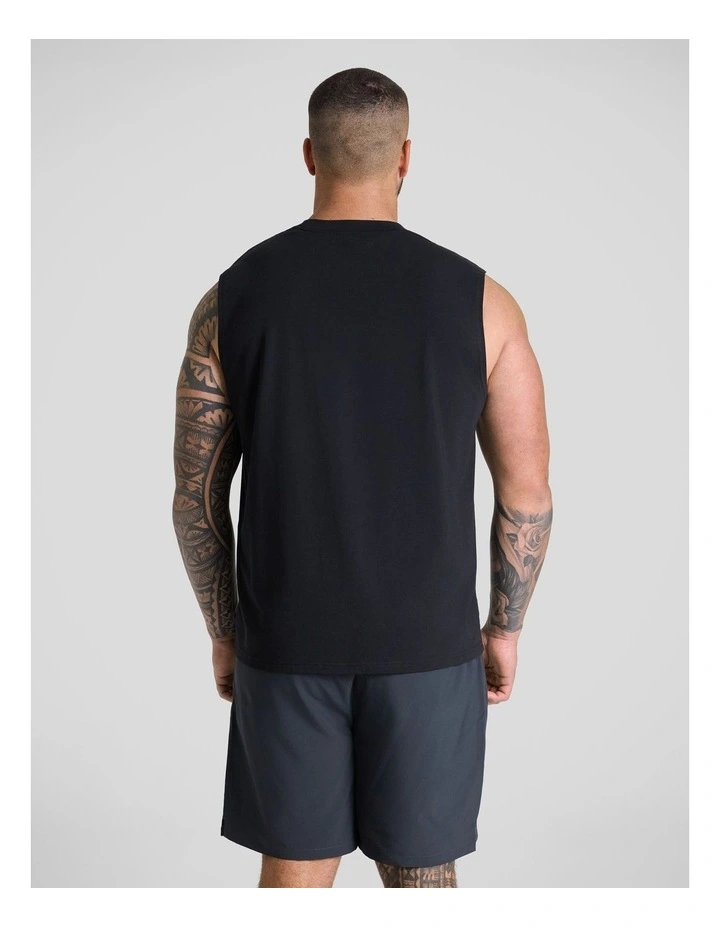 TMR Active Everyday Muscle Tee in Black image 2