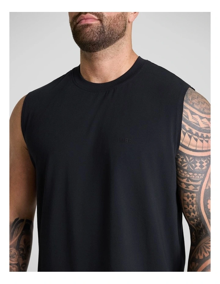 TMR Active Everyday Muscle Tee in Black image 3