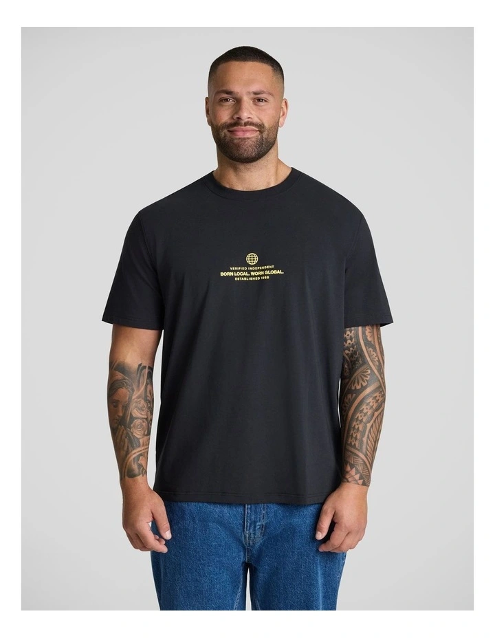 Verified Stretch Classic Tee in Black image 2