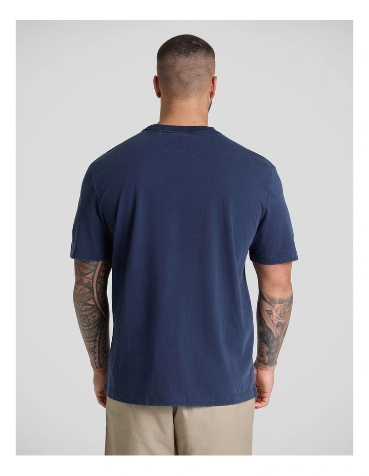Panel Classic Tee in Washed Blue image 2