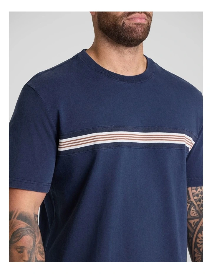 Panel Classic Tee in Washed Blue image 3