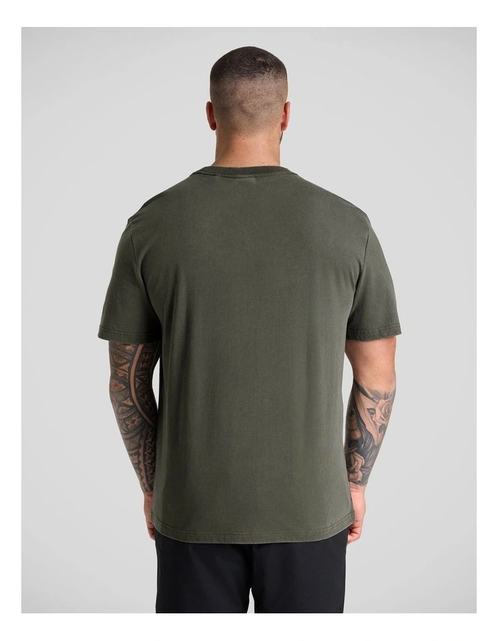 Wash Panel Classic Tee in Washed Khaki image 2