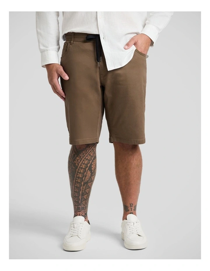 Cameron Knit Short in Tobacco image 1