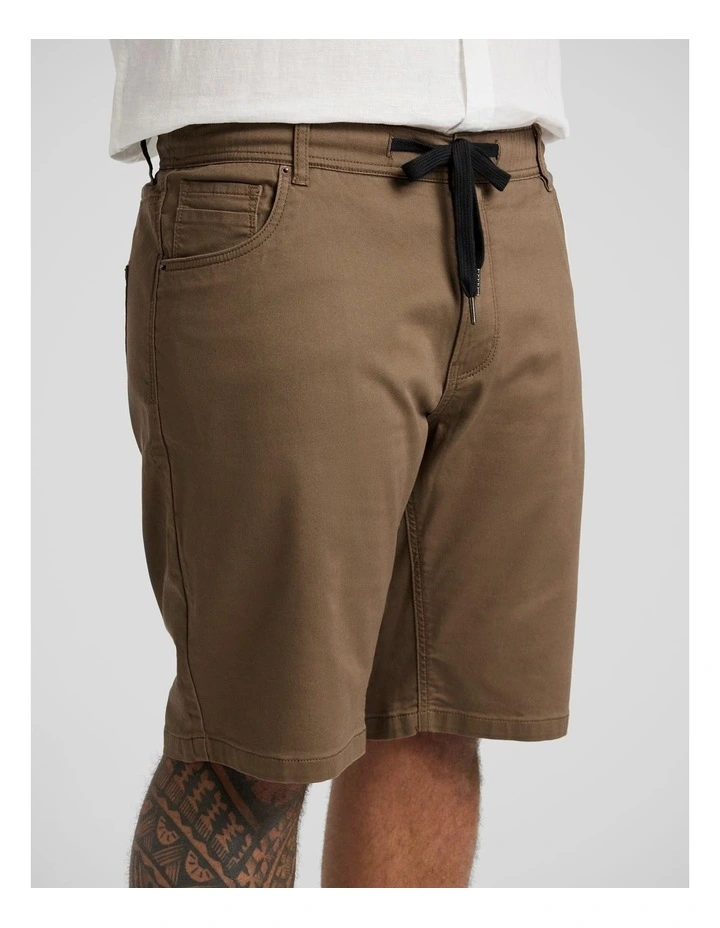 Cameron Knit Short in Tobacco image 3