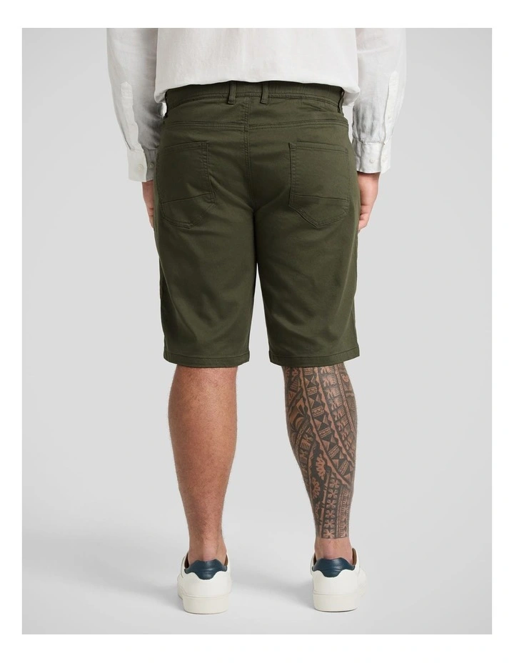 Cameron Knit Short in Khaki image 2
