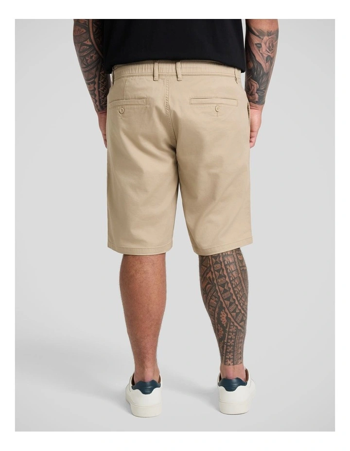 Hugh Knit Chino Short in String image 2