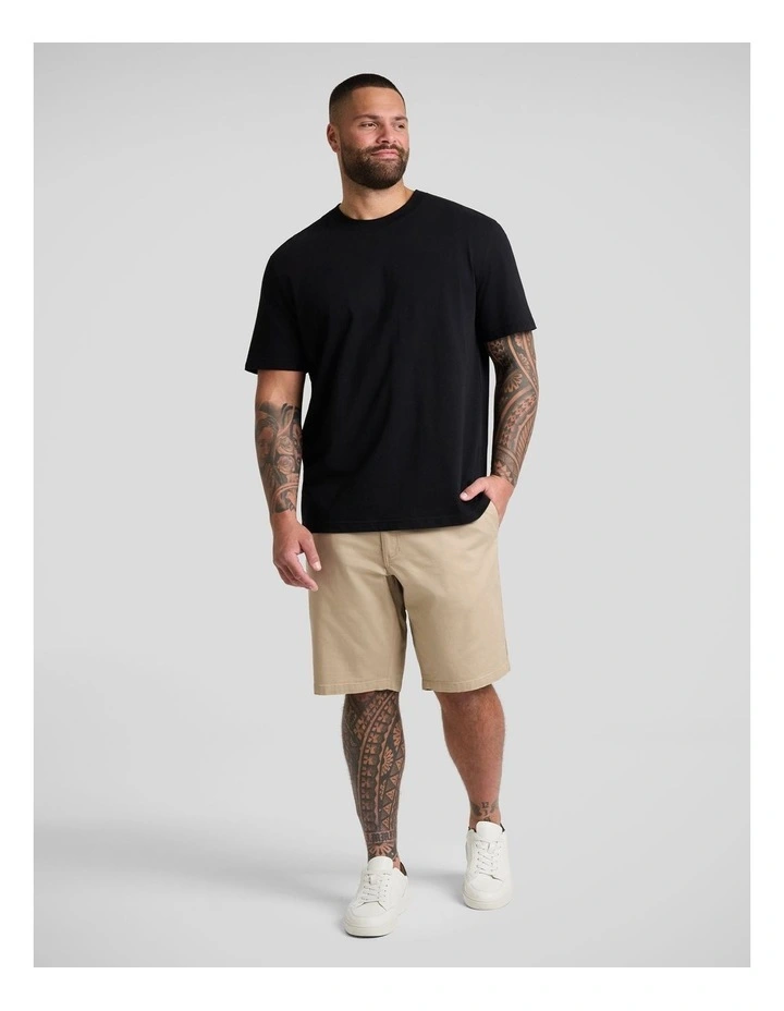 Hugh Knit Chino Short in String image 4