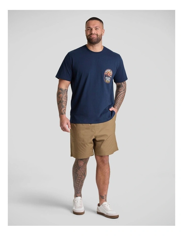 Kai Stretch Volley Short in Camel image 4