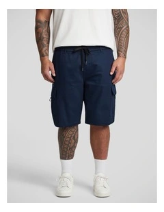 Nelson Knit Cargo Short in Navy