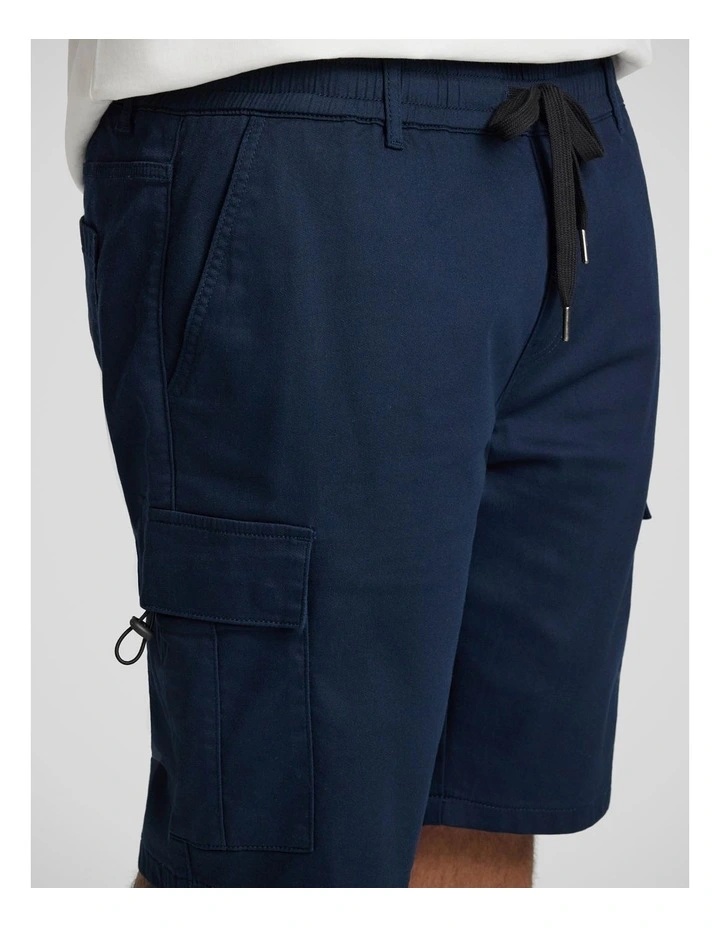 Nelson Knit Cargo Short in Navy image 3