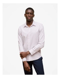 Tailored Fit Puppytooth Check Shirt in Orchid
