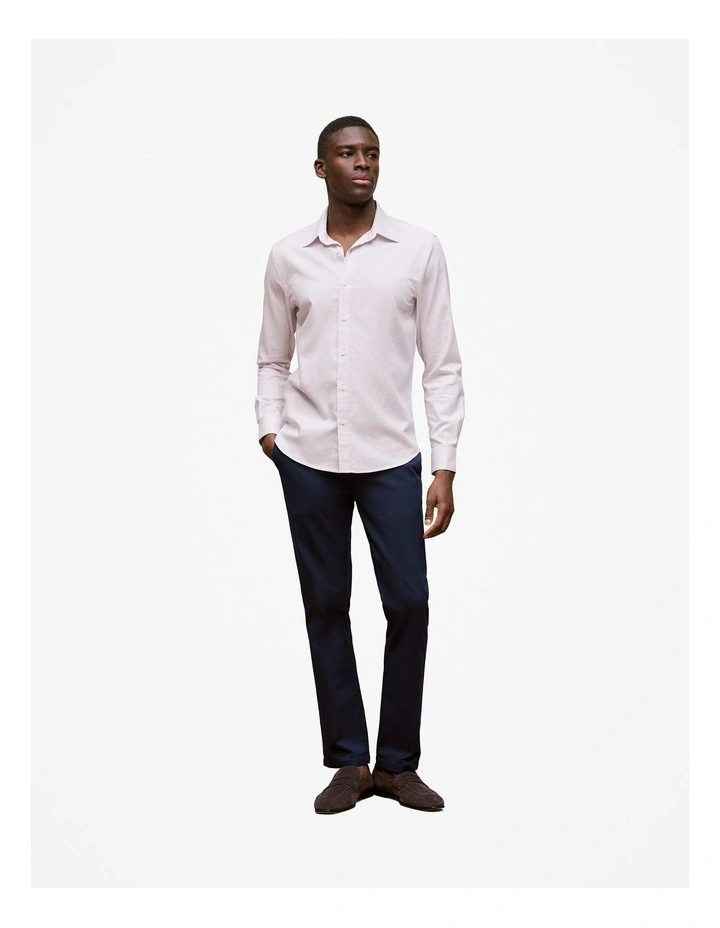 Tailored Fit Puppytooth Check Shirt in Orchid image 2