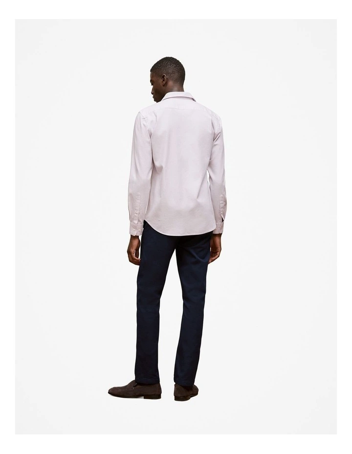 Tailored Fit Puppytooth Check Shirt in Orchid image 4