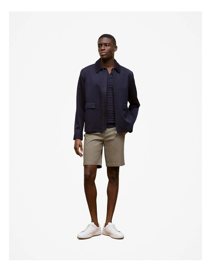 Stretch Cotton Chino Short in Hunter Green image 2