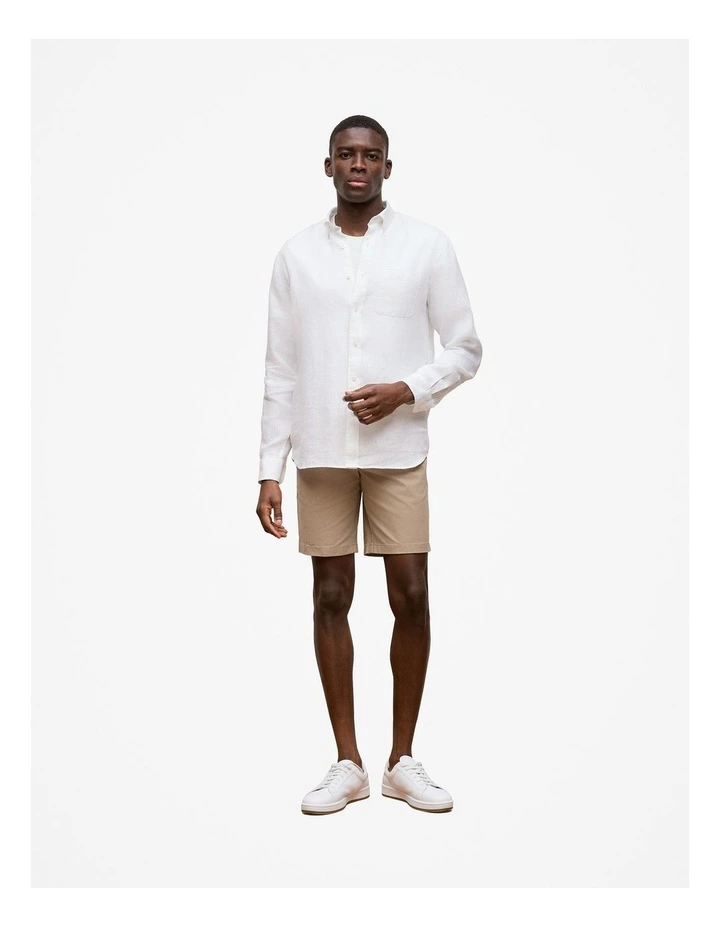 Stretch Cotton Chino Short in Desert image 4