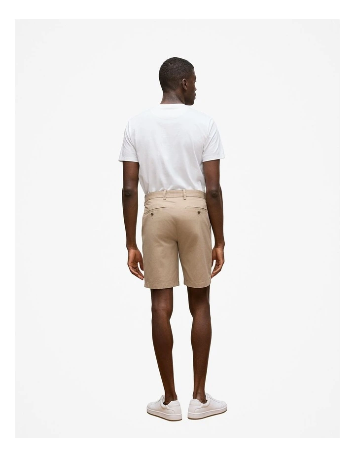 Stretch Cotton Chino Short in Desert image 5