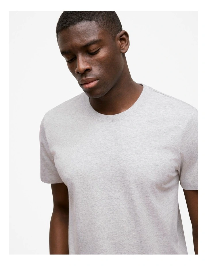 Cotton Marle Crew T-shirt in Grey Marle image 3