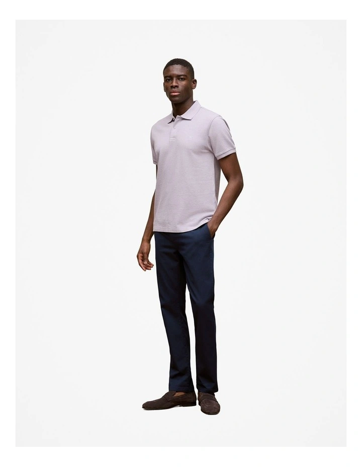 Pique Marle Monogram Polo in Orchid image 2