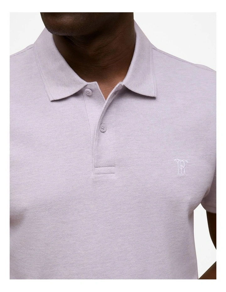 Pique Marle Monogram Polo in Orchid image 3