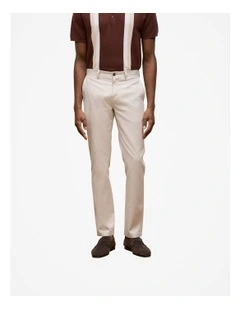 Tailored Fit Dobby Twill Pant in Stone