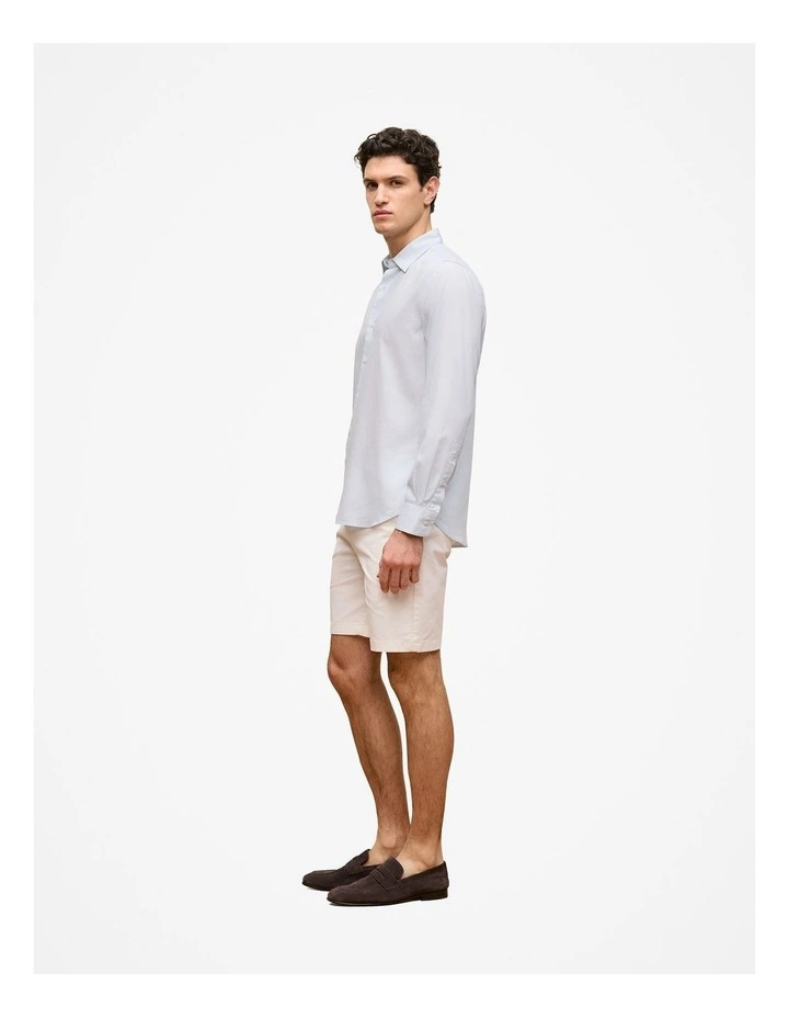 Tailored Fit Soft Long Sleeve Shirt in Ice Blue image 4