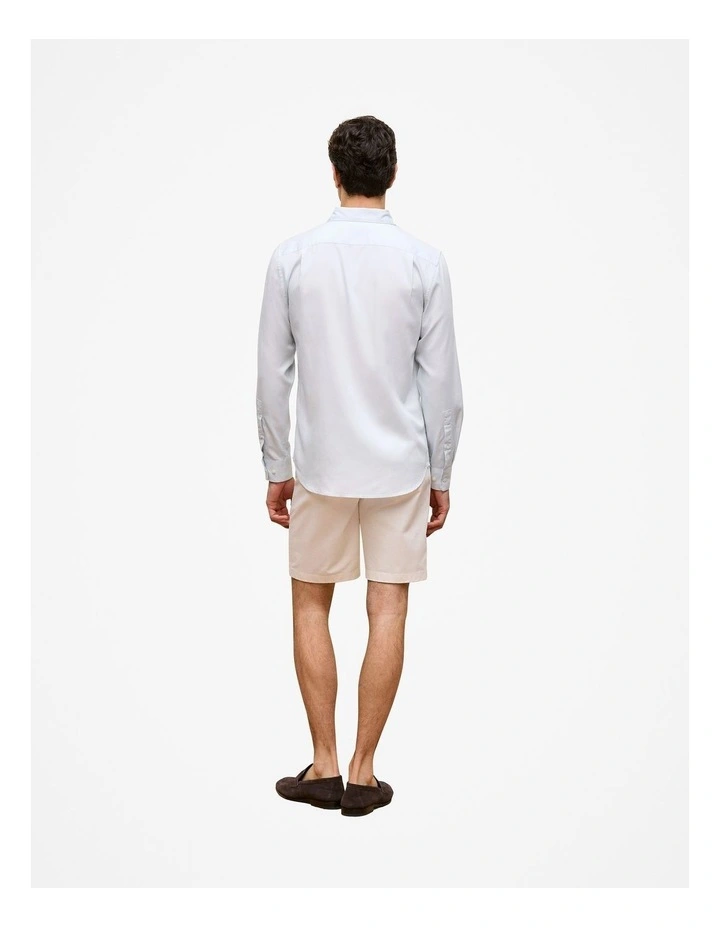 Tailored Fit Soft Long Sleeve Shirt in Ice Blue image 5