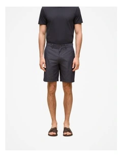 Yarn Dyed Cotton Stripe Short in Navy