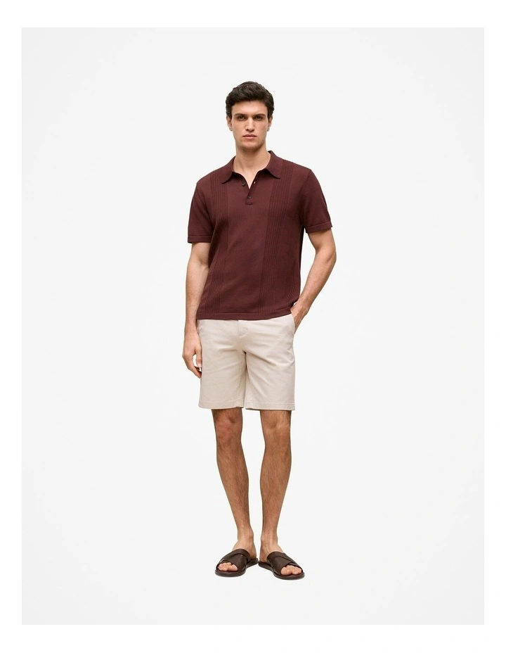 Cotton Twill Chino Short in Stone image 2