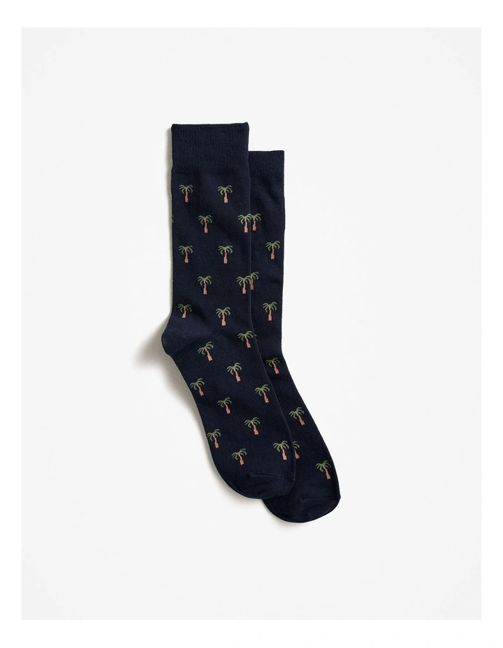 Date Palm Sock in Night Sky image 1