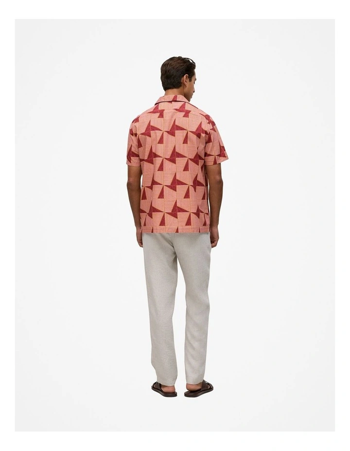 Escher Camp Collar Shirt in Crimson image 6