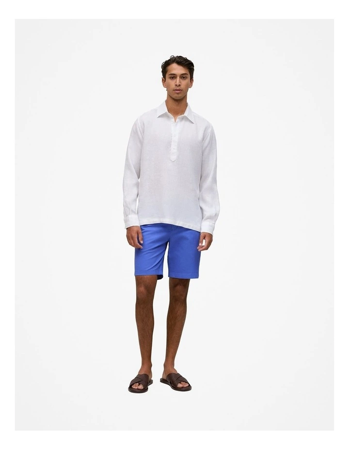 Cotton Twill Chino Shorts in Vivid Blue image 2