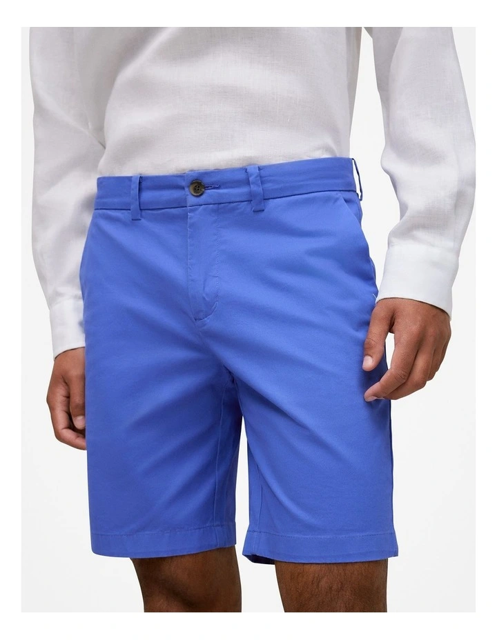 Cotton Twill Chino Shorts in Vivid Blue image 3