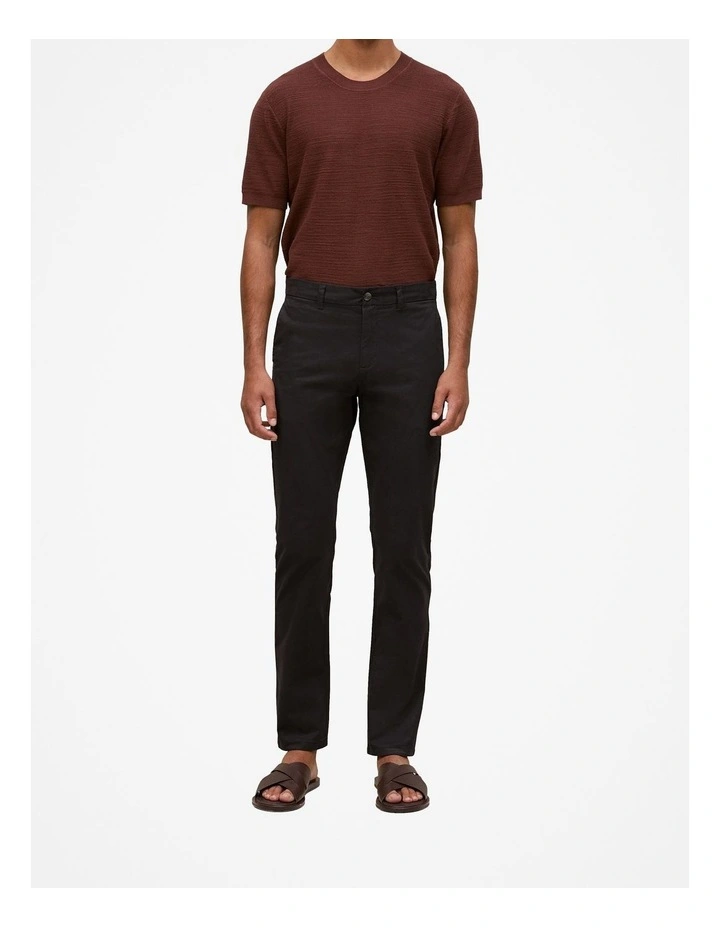 Slim Fit Chino Pant in Black image 1